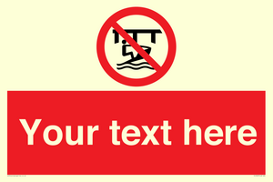 Custom Do not use watercraft in the vicinity of piers